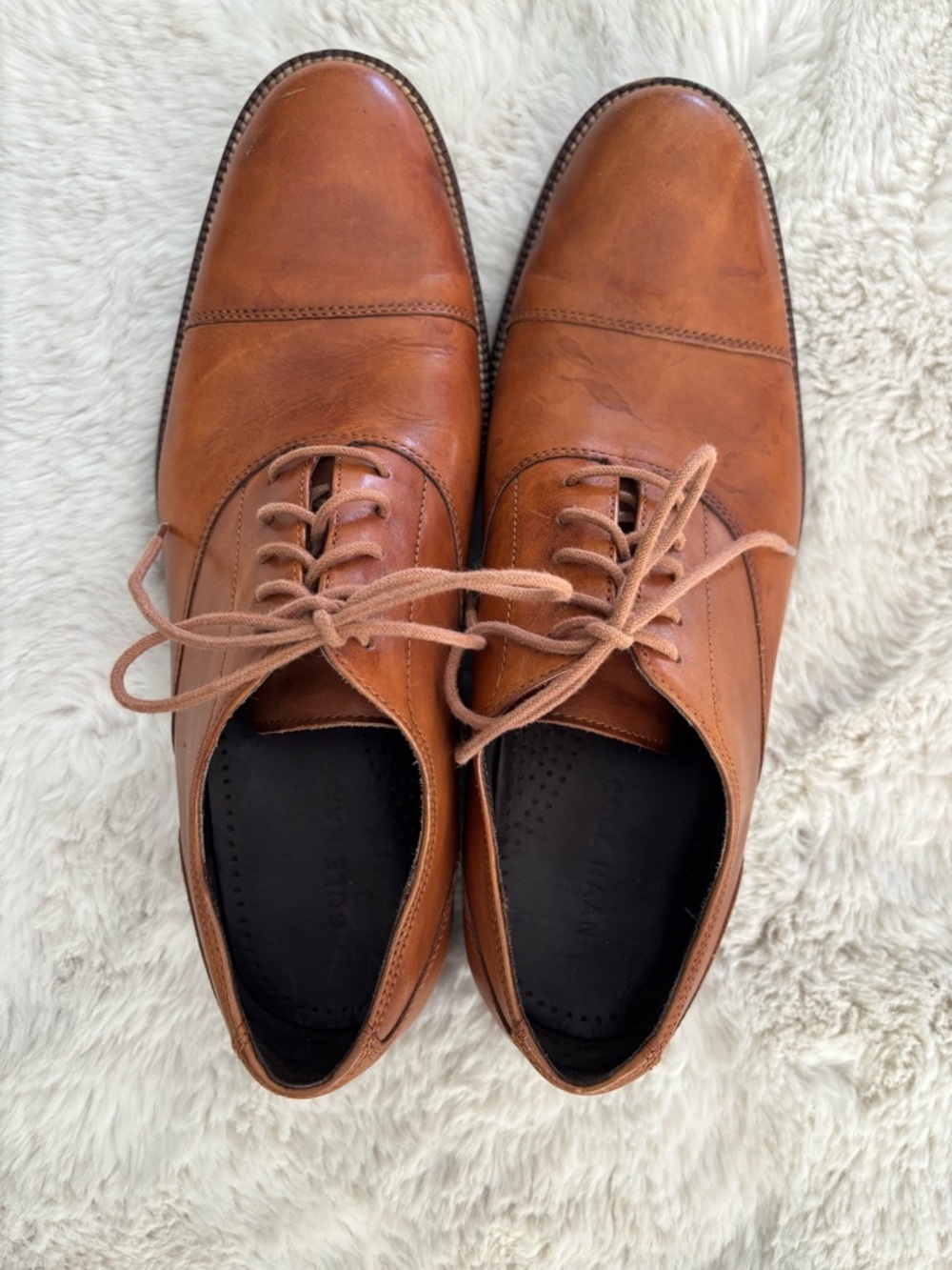 Cole Haan Men’s Williams Cap Toe Oxford Loafers Shoes in Cognac Brown Size: 9.5M - Picture 4 of 8